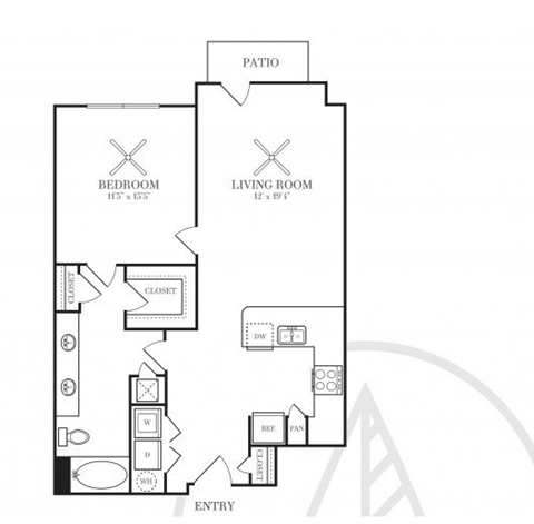 a black and white floor plan of a house